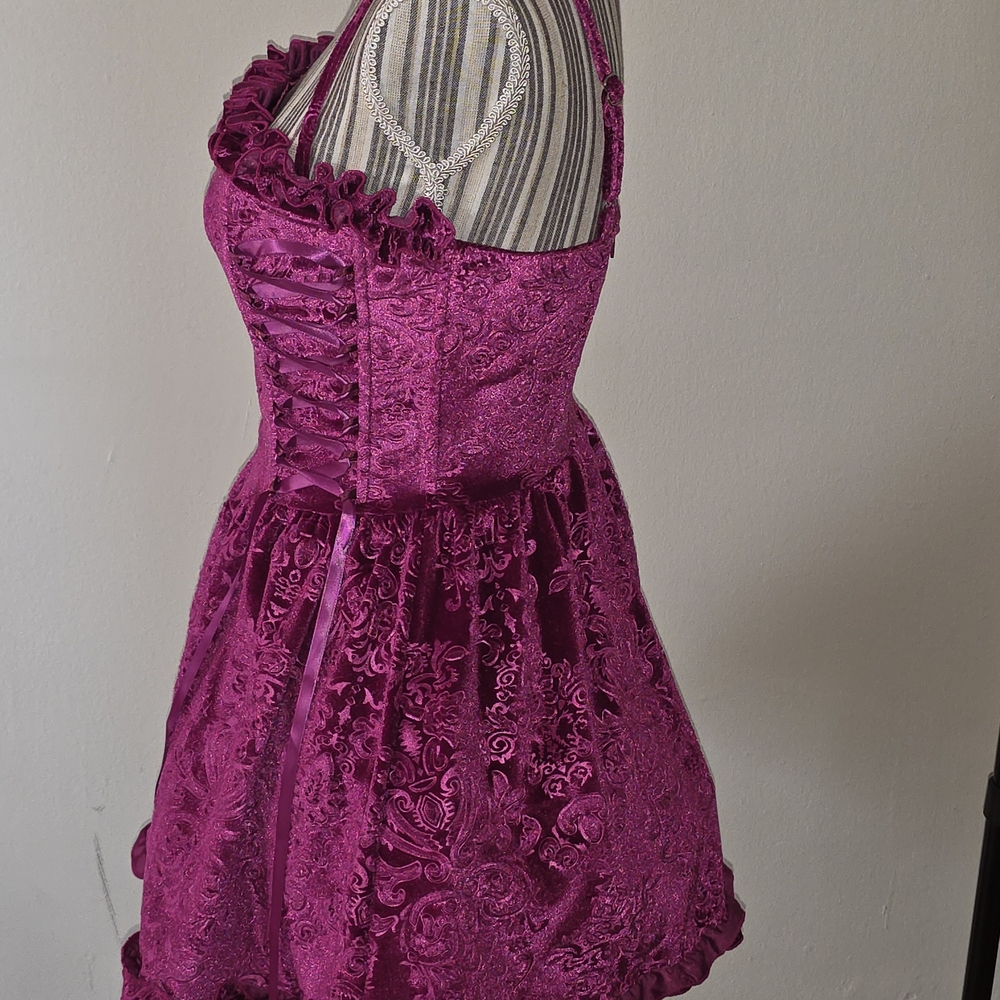 Fuchsia Zip-up Dress - Picture 3 of 7